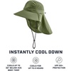 image:imageCooling Sun Defender Sun Hat UPF 50 UV Protection for Men Women Wide Brim Outdoor Hat for Hiking Fishing Beach GardeningBronze Green