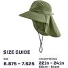 image:imageCooling Sun Defender Sun Hat UPF 50 UV Protection for Men Women Wide Brim Outdoor Hat for Hiking Fishing Beach GardeningBronze Green
