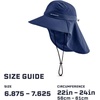 image:imageCooling Sun Defender Sun Hat UPF 50 UV Protection for Men Women Wide Brim Outdoor Hat for Hiking Fishing Beach GardeningNavy