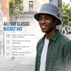 image:imageMISSION All Day Bucket Hat UPF 50 Lightweight Packable Adjustable Unisex for Men and WomenBlue Chambray