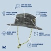 image:imageMISSION Cooling Anywhere Boonie Hat  Unisex WideBrim Hat for Men amp Women  Cools Up to 2 Hours  UPF 50 Sun ProtectionEtched Camo Black Forest