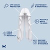 image:imageMISSION Cooling Hoodie Towel Evaporative Cool Technology Cools Instantly When Wet UPF 50 Sun Protection Contours Your Head to Stay in Place Great for Sports Fitness GymWhite