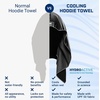 image:imageMISSION Cooling Hoodie Towel Evaporative Cool Technology Cools Instantly When Wet UPF 50 Sun Protection Contours Your Head to Stay in Place Great for Sports Fitness GymHi Vis Yellow