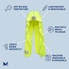 image:imageMISSION Cooling Hoodie Towel Evaporative Cool Technology Cools Instantly When Wet UPF 50 Sun Protection Contours Your Head to Stay in Place Great for Sports Fitness GymHi Vis Yellow
