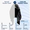 image:imageMISSION Cooling Hoodie Towel Evaporative Cool Technology Cools Instantly When Wet UPF 50 Sun Protection Contours Your Head to Stay in Place Great for Sports Fitness GymBlack