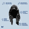 image:imageMISSION Cooling Hoodie Towel Evaporative Cool Technology Cools Instantly When Wet UPF 50 Sun Protection Contours Your Head to Stay in Place Great for Sports Fitness GymBlack