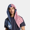 image:imageMISSION Cooling Hoodie Towel Evaporative Cool Technology Cools Instantly When Wet UPF 50 Sun Protection Contours Your Head to Stay in Place Great for Sports Fitness GymUsa Flag