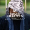 image:imageMISSION Cooling Hoodie Towel Evaporative Cool Technology Cools Instantly When Wet UPF 50 Sun Protection Contours Your Head to Stay in Place Great for Sports Fitness GymWhite