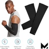 image:imageMISSION Cooling Sun Sleeves  Lightweight Stretch Fabric  Cools Up to 2 Hours  UPF 50 Sun Protection  Machine WashableBlack