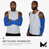 image:imageMISSION Cooling Sun Sleeves  Lightweight Stretch Fabric  Cools Up to 2 Hours  UPF 50 Sun Protection  Machine WashableBlue