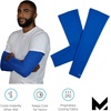 image:imageMISSION Cooling Sun Sleeves  Lightweight Stretch Fabric  Cools Up to 2 Hours  UPF 50 Sun Protection  Machine WashableBlue