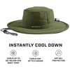 image:imageMISSION Cooling UPF Boonie Hat  Unisex Sun Hat for Hiking Beach amp Fishing  Sweat amp Water Activated TechnologyBronze Green