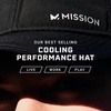 image:imageMISSION Cooling UPF Performance Hat  Unisex One Size Cap for Workouts Golf amp Running  Sweat amp Water Activated Technology  Junglebird Tropical Peach
