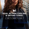 image:imageMISSION Dual Action Cooling amp Drying Towel PeacoatBering Sea  Cools Up to 6 Hours  Moisture amp Sweat Absorbent  UPF 50 Sun Protection  Machine Washable