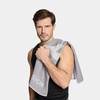 image:imageMISSION Instant Cooling up to 8 Hours Enduracool Performance Towel UPF 50 Fast Drying for Outdoors Running Sports Hiking Camping Gym Fuchsia MediumAsh Gray