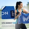 image:imageMISSION Instant Cooling up to 8 Hours Enduracool Performance Towel UPF 50 Fast Drying for Outdoors Running Sports Hiking Camping Gym Fuchsia MediumCobalt Blue