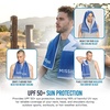 image:imageMISSION Instant Cooling up to 8 Hours Enduracool Performance Towel UPF 50 Fast Drying for Outdoors Running Sports Hiking Camping Gym Fuchsia MediumCobalt Blue
