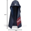 image:imageMISSION Max Plus Cooling Hoodie Towel Hood Towel Cools Instantly When Wet UPF 50 Sun Protection Contours Your Head to Stay in Place Great for Sports Fitness Gym LeopardNavy