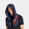 image:imageMISSION Max Plus Cooling Hoodie Towel Hood Towel Cools Instantly When Wet UPF 50 Sun Protection Contours Your Head to Stay in Place Great for Sports Fitness Gym LeopardNavy