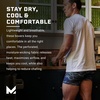 image:imageMISSION Mesh Boxer Briefs 6 Mens Underwear  Performance Heat Release  3 Pack3 PackBlack