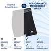 image:imageMISSION Mesh Boxer Briefs 6 Mens Underwear  Performance Heat Release  3 PackBlackMatrix CamoNavy