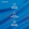 image:imageMISSION MultiUse Neck Gaiter Face Mask for Ski amp Outdoors UPF 50 Breathable Lightweight FabricBlack