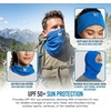 image:imageMISSION MultiUse Neck Gaiter Face Mask for Ski amp Outdoors UPF 50 Breathable Lightweight FabricBlue