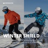 image:imageMISSION MultiUse Neck Gaiter Face Mask for Ski amp Outdoors UPF 50 Breathable Lightweight FabricCharcoal