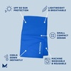 image:imageMISSION OnTheGo Cooling Towel  Soft Lightweight Fabric  Cools Up to 2 Hours  UPF 50 Sun Protection  Machine Washable BlackBlue