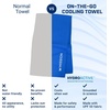 image:imageMISSION OnTheGo Cooling Towel  Soft Lightweight Fabric  Cools Up to 2 Hours  UPF 50 Sun Protection  Machine Washable BlackBlue