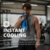 image:imageMISSION Original Cooling Towel  Soft Durable Microfiber  Cools Up to 2 Hours  UPF 50 Sun Protection  Machine WashableSafety Yellow