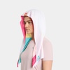 image:imageMISSION Reversible Cooling Hoodie Towel Hood Towel Cools Instantly When Wet UPF 50 Sun Protection Contours Your Head to Stay in Place Great for Sports Fitness Gym Red BurgundyWhite Multi