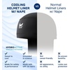 image:imageMission Cooling Helmet Liner with Nape Black  Lightweight amp Breathable  Cools Up to 2 Hours  UPF 50 Sun Protection  Machine Washable