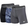 image:imageMISSION Mesh Boxer Briefs 6 Mens Underwear  Performance Heat Release  3 PackGrayBlackMatrix Camo