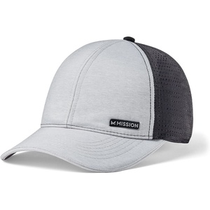 image:imageMISSION Cooling Apex Hat  Unisex Baseball Cap  Lightweight amp Adjustable  Cools Up to 2 Hours  UPF 50 Sun ProtectionAlloyBlack
