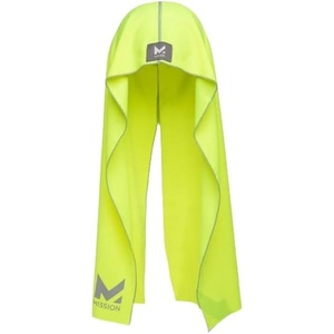 image:imageMISSION Cooling Hoodie Towel Evaporative Cool Technology Cools Instantly When Wet UPF 50 Sun Protection Contours Your Head to Stay in Place Great for Sports Fitness GymHi Vis Yellow