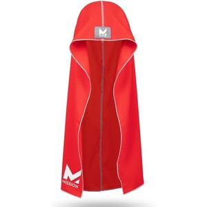 image:imageMISSION Cooling Hoodie Towel Evaporative Cool Technology Cools Instantly When Wet UPF 50 Sun Protection Contours Your Head to Stay in Place Great for Sports Fitness GymRed