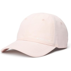 image:imageMISSION Cooling Performance Hat Unstructured LowProfile Adjustable Fit  UPF 50  for Running Workouts amp OutdoorsLight Pink