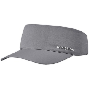 image:imageMISSION Cooling Stretchy Visor  Unisex Visor Hat for Men and Women No Slip Band UPF 50 Sun Protection VisorCharcoal
