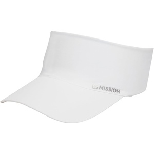 image:imageMISSION Cooling Stretchy Visor  Unisex Visor Hat for Men and Women No Slip Band UPF 50 Sun Protection VisorWhite