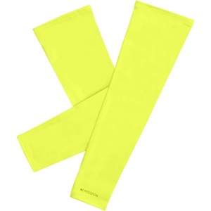 image:imageMISSION Cooling Sun Sleeves  Lightweight Stretch Fabric  Cools Up to 2 Hours  UPF 50 Sun Protection  Machine WashableSafety Yellow