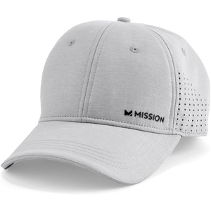image:imageMISSION Cooling Vented Performance Hat Unisex Cap for Workouts Golf amp Running Sweat amp Water Activated TechnologyAlloy Heather