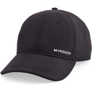 image:imageMISSION Cooling Vented Performance Hat Unisex Cap for Workouts Golf amp Running Sweat amp Water Activated TechnologyBlack