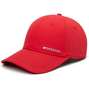 image:imageMISSION Cooling Vented Performance Hat Unisex Cap for Workouts Golf amp Running Sweat amp Water Activated TechnologyTeam Red