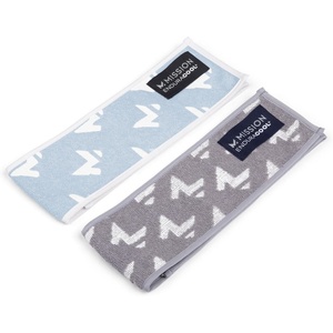 image:imageMISSION Instant Cooling Up to 8 Hours Enduracool Mini Performance Towel 2 Pack UPF 50 Fast Drying for Outdoors Running Sports Hiking Camping Gym Ash Gray amp CobaltAsh Gray  Soft Blue