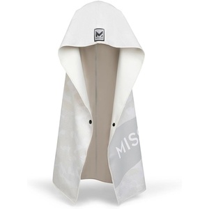 image:imageMISSION Max Plus Cooling Hoodie Towel Hood Towel Cools Instantly When Wet UPF 50 Sun Protection Contours Your Head to Stay in Place Great for Sports Fitness Gym LeopardWhite Camo