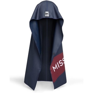 image:imageMISSION Max Plus Cooling Hoodie Towel Hood Towel Cools Instantly When Wet UPF 50 Sun Protection Contours Your Head to Stay in Place Great for Sports Fitness Gym LeopardNavy