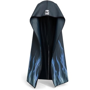 image:imageMISSION Max Plus Cooling Hoodie Towel Hood Towel Cools Instantly When Wet UPF 50 Sun Protection Contours Your Head to Stay in Place Great for Sports Fitness Gym LeopardGhost Flames