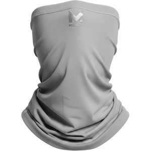 image:imageMISSION MultiUse Neck Gaiter Face Mask for Ski amp Outdoors UPF 50 Breathable Lightweight FabricCharcoal