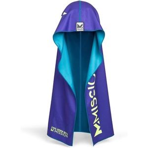 image:imageMISSION Reversible Cooling Hoodie Towel Hood Towel Cools Instantly When Wet UPF 50 Sun Protection Contours Your Head to Stay in Place Great for Sports Fitness Gym Red BurgundyTeal Purple